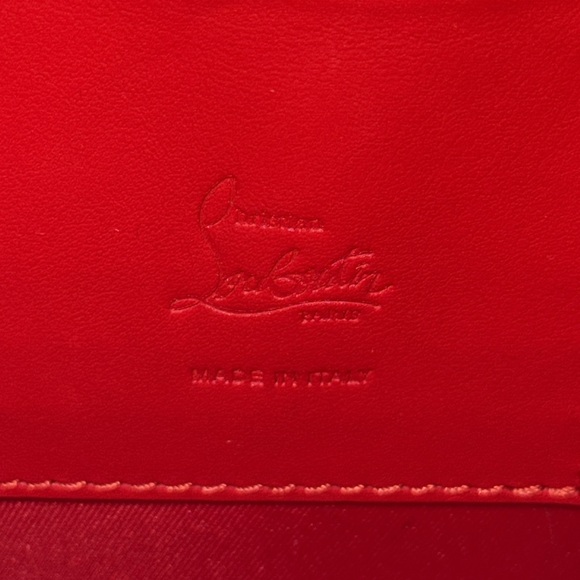 Preloved Christian Louboutin phone bag crossbody white excellent 7.5”L X 4.5”W - Picture 9 of 11